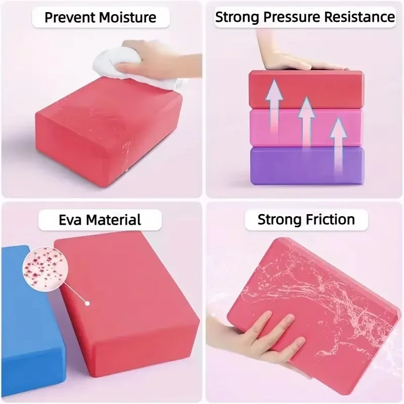 High-density yoga blocks, children's dance, anti-pressure training blocks, adult yoga auxiliary equipment, leg push foam blocks
