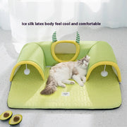 Spring and Summer Breathable Monster Cat Bed Four Season Universal Cat Nest Cat Tunnel Sleeping Pet Nest Cat Mat Cat Accessories