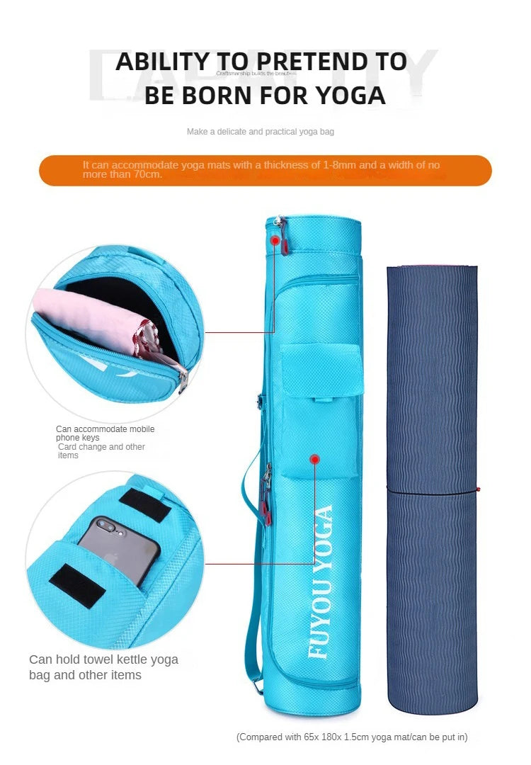 Multifunction Pocket Sports Bag Large Capacity Yoga Mat Carrier Case Carrier Knapsack Yoga Mat Bag Fitness Bag Yoga Mat Holder
