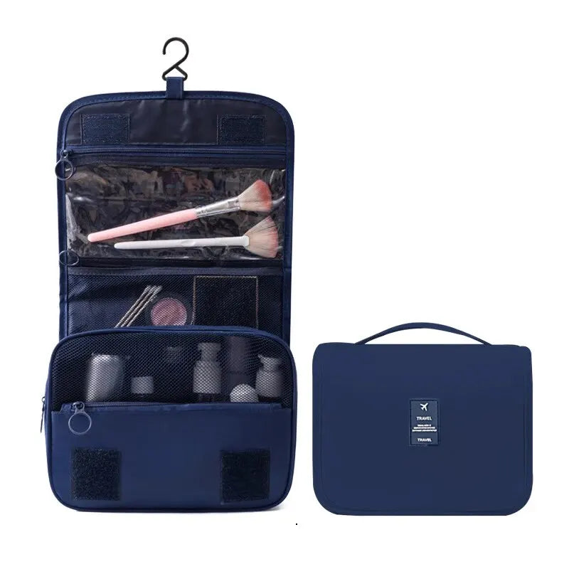Travel Multi Functional Hanging Makeup Bag With Hanging Washable Bag Large Capacity Dry Wet Separation Handheld Storage Bag
