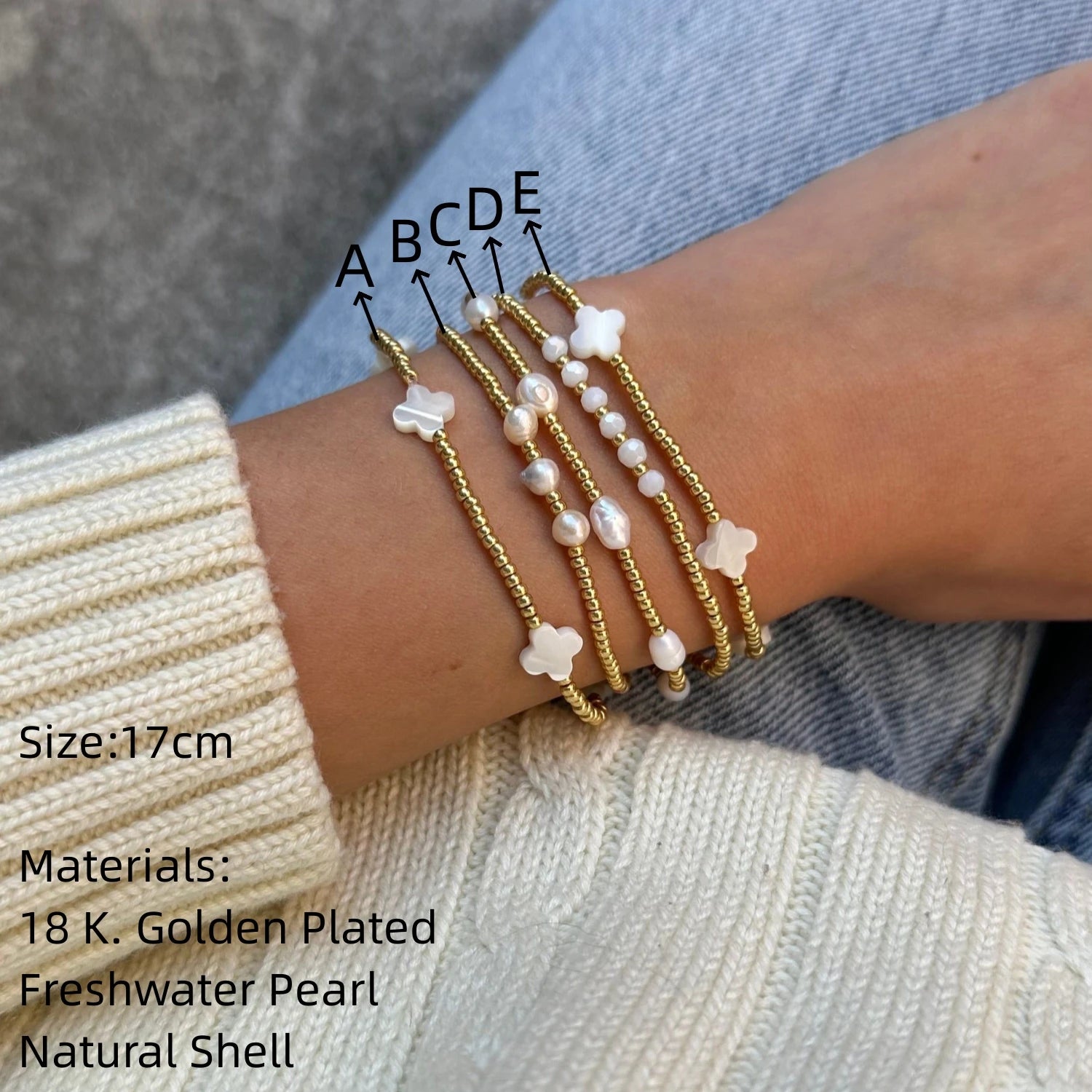 Vlen Miyuki Bracelets Natural Pearl Bracelet for Women 18 K Gold Plated Glass Beads Stretch Pulseras Boho Jewelry Accessories