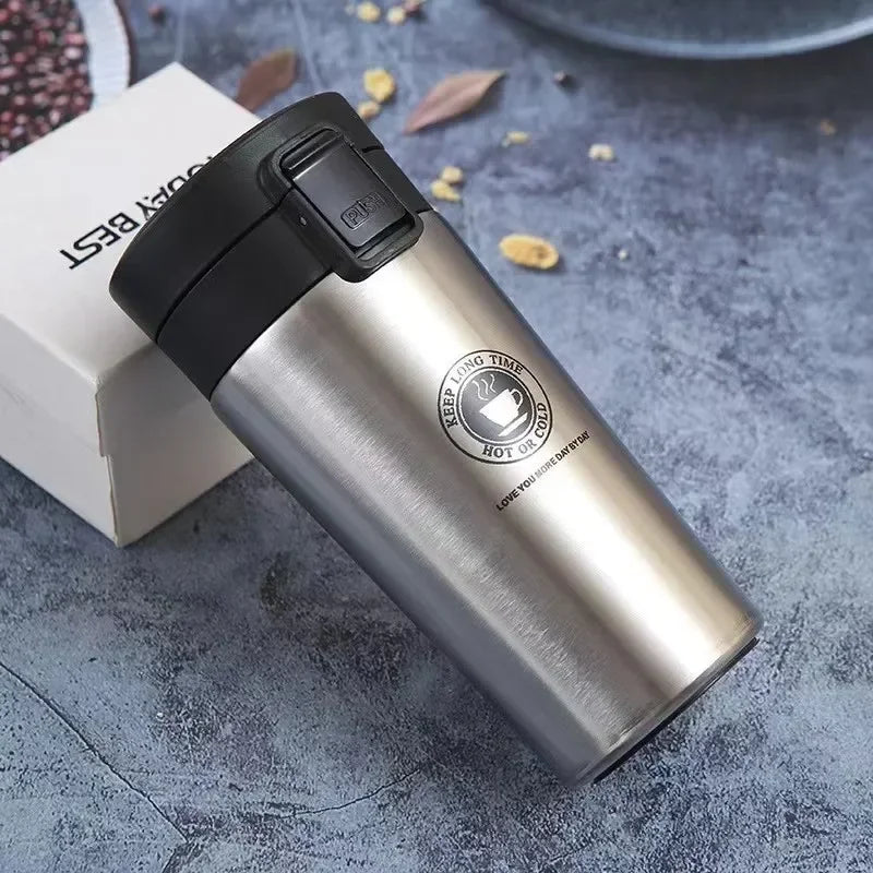 500ml Thermal Mug Double Wall 304 Stainless Steel Coffee Cup Tea Vacuum Flask Thermos Water Bottle Leak-proof Thermos Mug Coffee