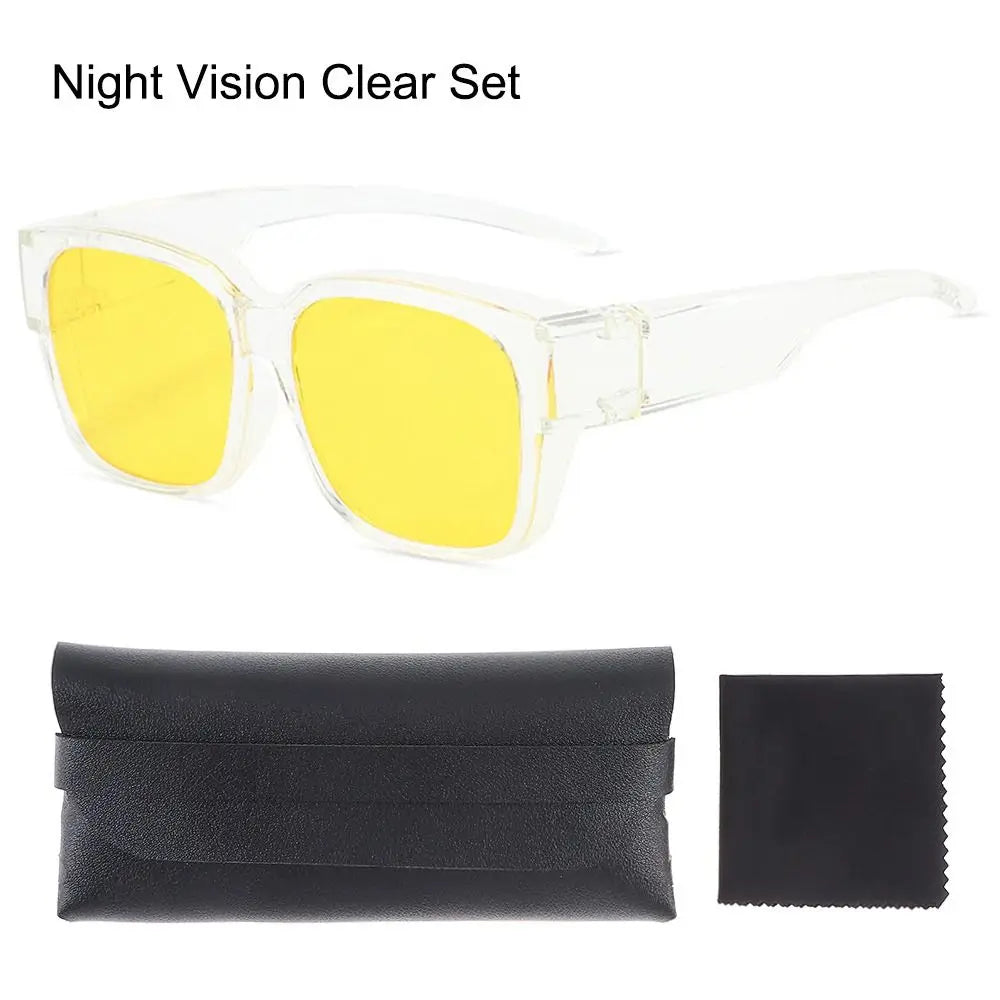 UV Protection That Can Be Worn over Other Glasses Square Shades Wrap Around Polarized Fit Over Glasses Sunglasses