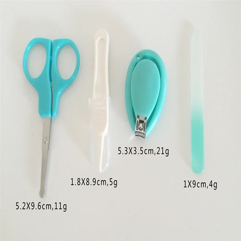 Safe Portable  Nail Clipper Trimmer Tweezer with Box Children Manicure Kit Newborn Baby Nail Scissor Baby Nail Care Tool Kid
