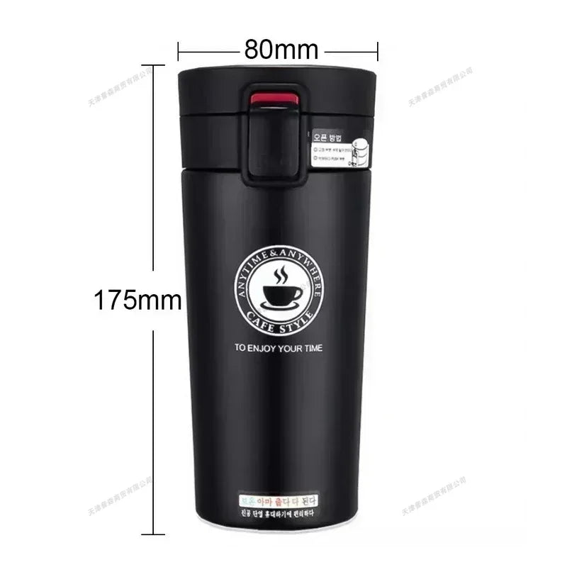 500ml Thermal Mug Double Wall 304 Stainless Steel Coffee Cup Tea Vacuum Flask Thermos Water Bottle Leak-proof Thermos Mug Coffee