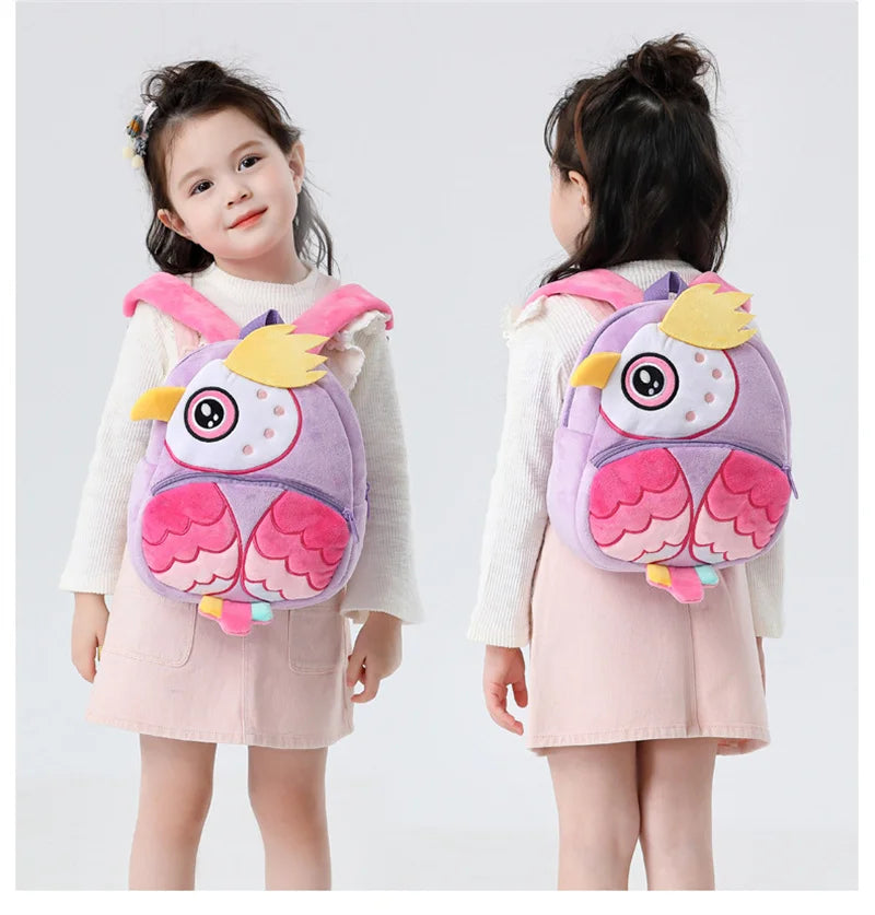 Cartoon Plush Children Backpacks Kindergarten Schoolbag Animal Kids Backpack Children School Bags Girls Boys Backpacks  4
