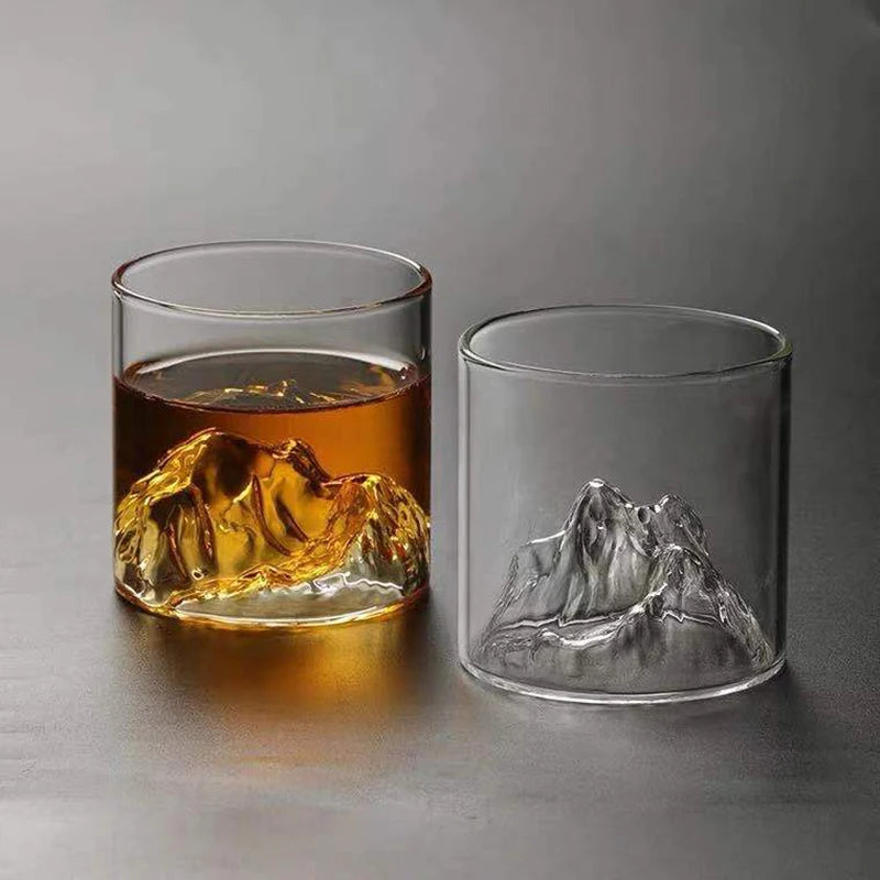 Water Cup Japanese Mountain Whiskey Glass 200/300ML Transparent Multipurpose Glass Bar Party Drinkware High Appearance Water Cup