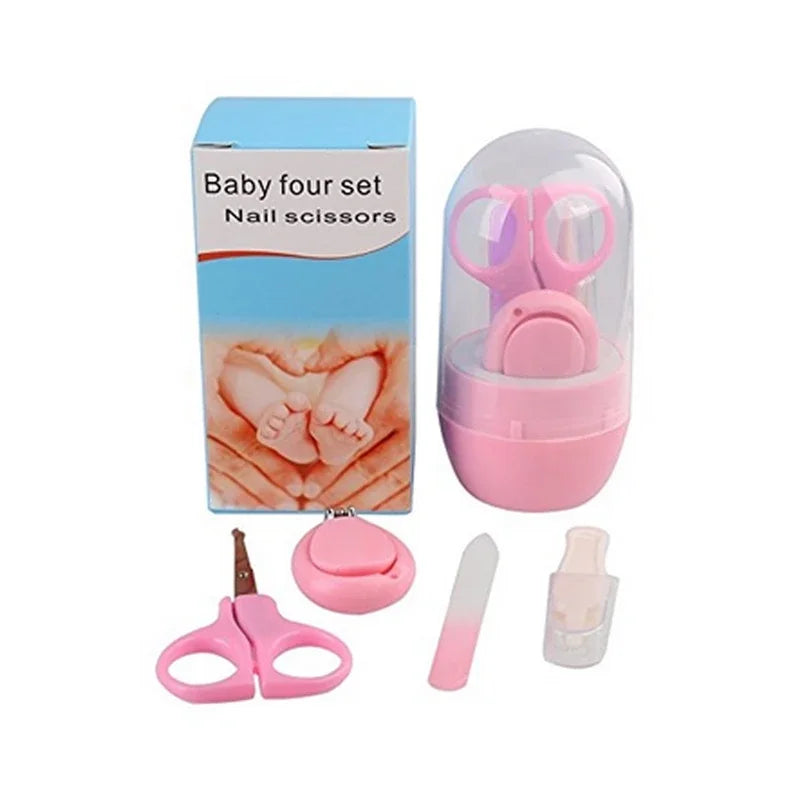 Safe Portable  Nail Clipper Trimmer Tweezer with Box Children Manicure Kit Newborn Baby Nail Scissor Baby Nail Care Tool Kid