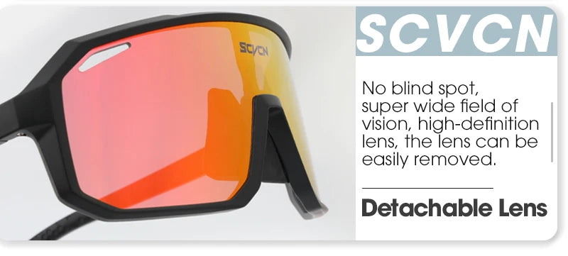 SCVCN Mountain Driving Glasses Cycling Sunglasses UV400 Women Sports Running Eyewear Men Road Bicycle Glasses Bike Goggles