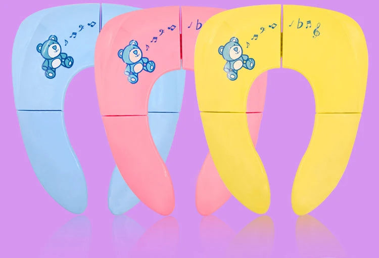 Baby Travel Folding Potty Seat Toddler Portable Toilet Training Seat Kids Travel Potty Seat Pad Urine Assistant Cushion
