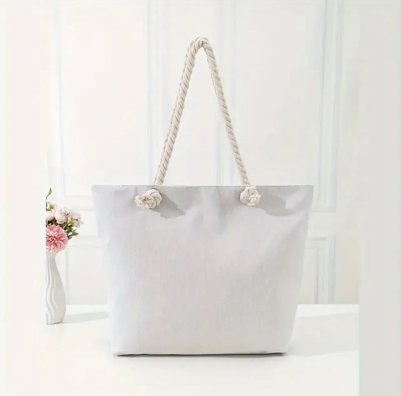 1pcs Evil Eye Women's Beach Bag Polyester Large Capacity Tote Shoulder Bag Customizable Logo Seaside Travel Bag