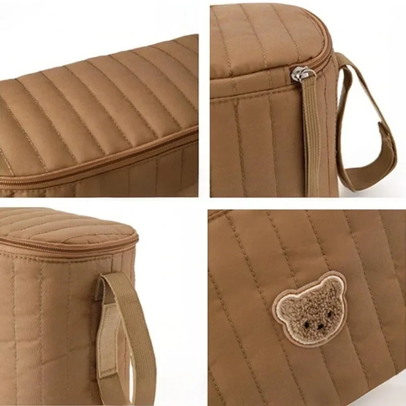 Baby Diaper Bag Korea Cute Bear Mommy Bag Multifunctional Stroller Nappy Bag Maternity Storage Bags Baby Diaper Organizer