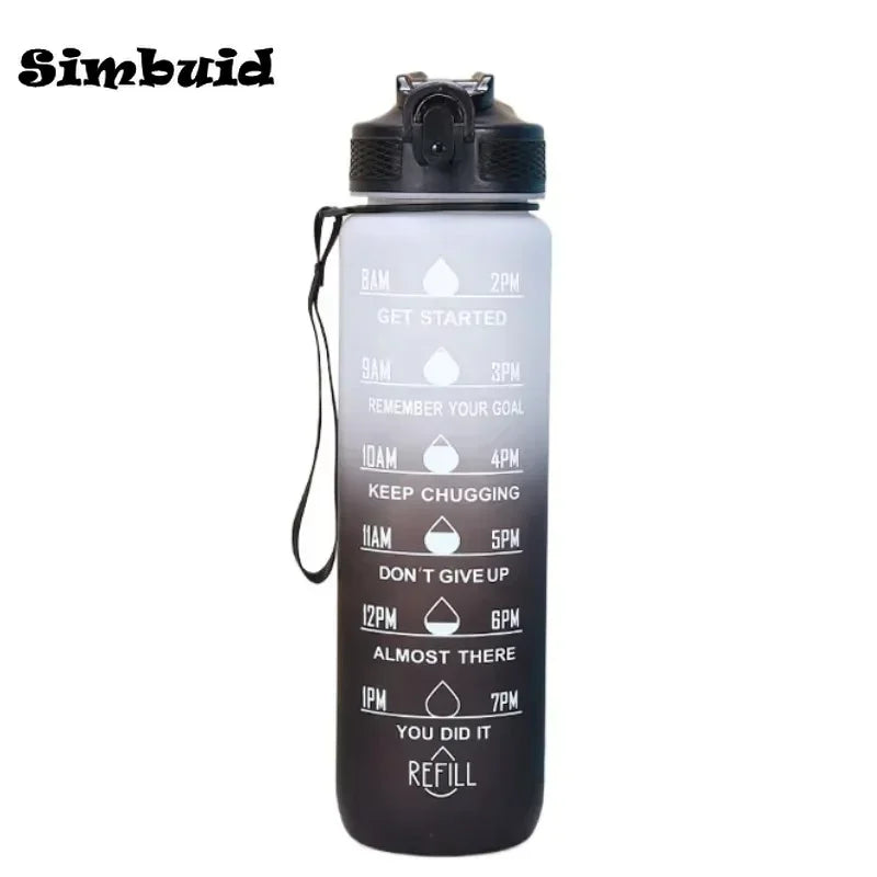 1L Water Bottle Portable Sport Water Bottle Pretty Drink Bottle Leakproof Gym Water Bottle for Outdoor Travel Fitness Cycling