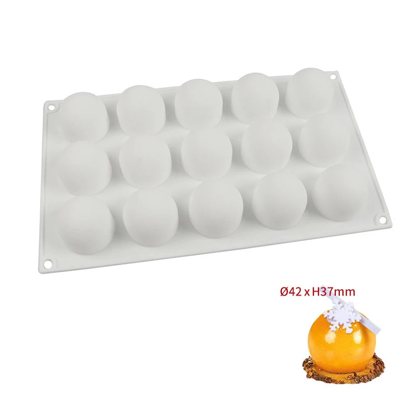 3D Sphere Silicone Mold For Mousse Cake Baking Ball Shape French Dessert Chocolate Truffle Pastry Tools Kitchen Accessories Item