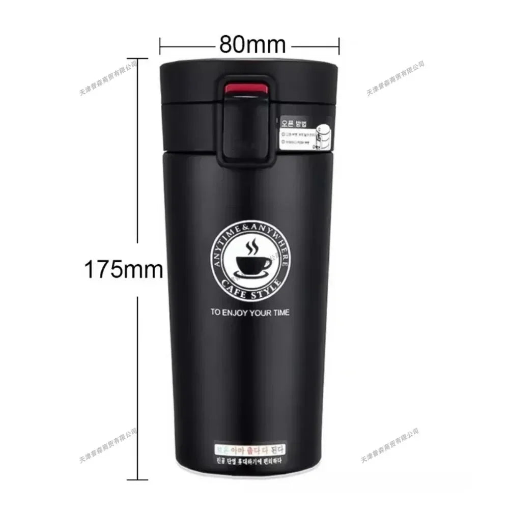500ml Thermal Mug Double Wall 304 Stainless Steel Coffee Cup Tea Vacuum Flask Thermos Water Bottle Leak-proof Thermos Mug Coffee