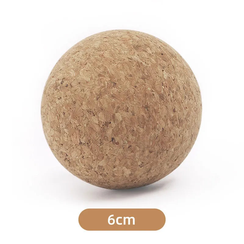 1PC/2PC GOUNOD Density Cork Yoga Ball Non-dandruff Yoga Massage Ball Fascia Ball