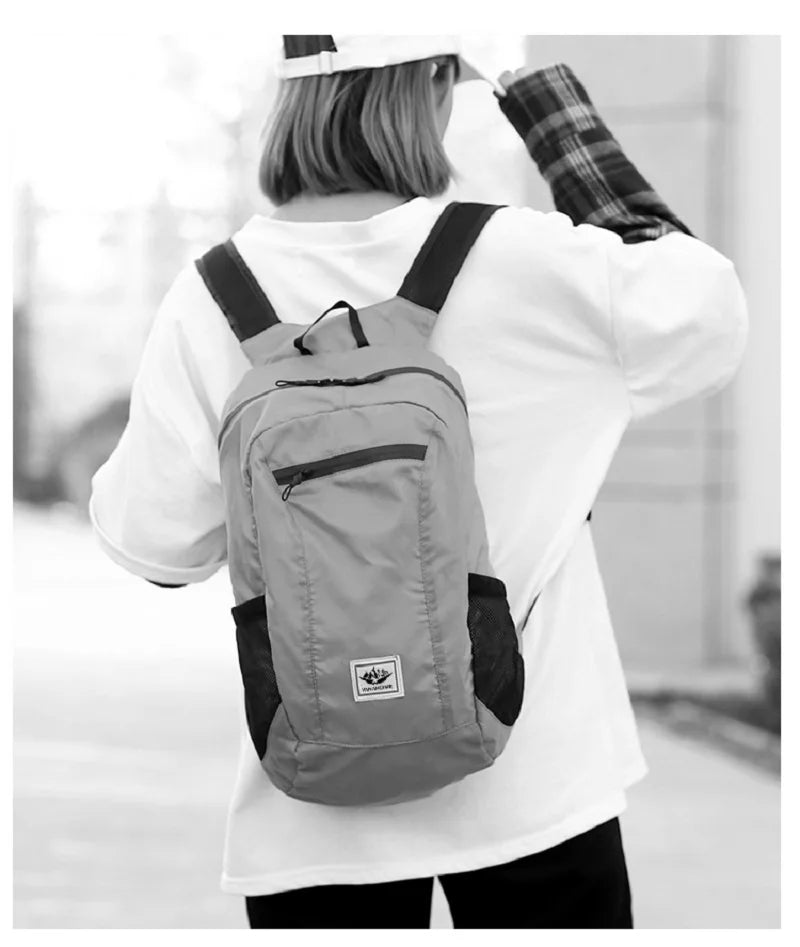 Ultra Light Outdoor Hiking Cycling Travel Backpack Fitness Bag Waterproof Handbag Small Foldable Backpack Storage Bag