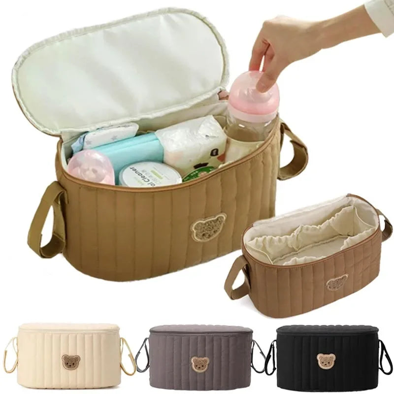 Baby Diaper Bag Korea Cute Bear Mommy Bag Multifunctional Stroller Nappy Bag Maternity Storage Bags Baby Diaper Organizer