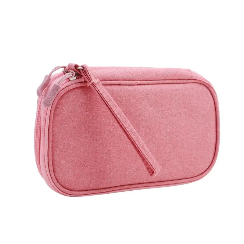 Data Cable Storage Bag Waterproof Portable Carry Case Layers Storage Bag Travel Organizer Bag for Cable Cord USB Charger