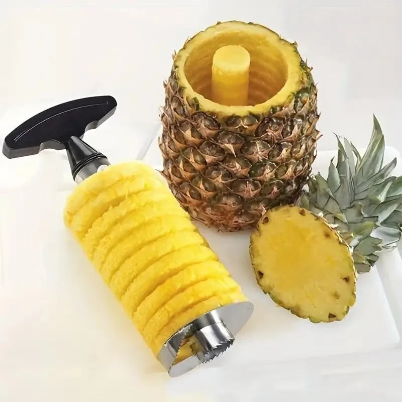 Stainless Steel Pineapple Peeler Cutter Fruit Knife Slicer A Spiral Pineapple Cutting Machine Easy To Use Kitchen Cooking Tools