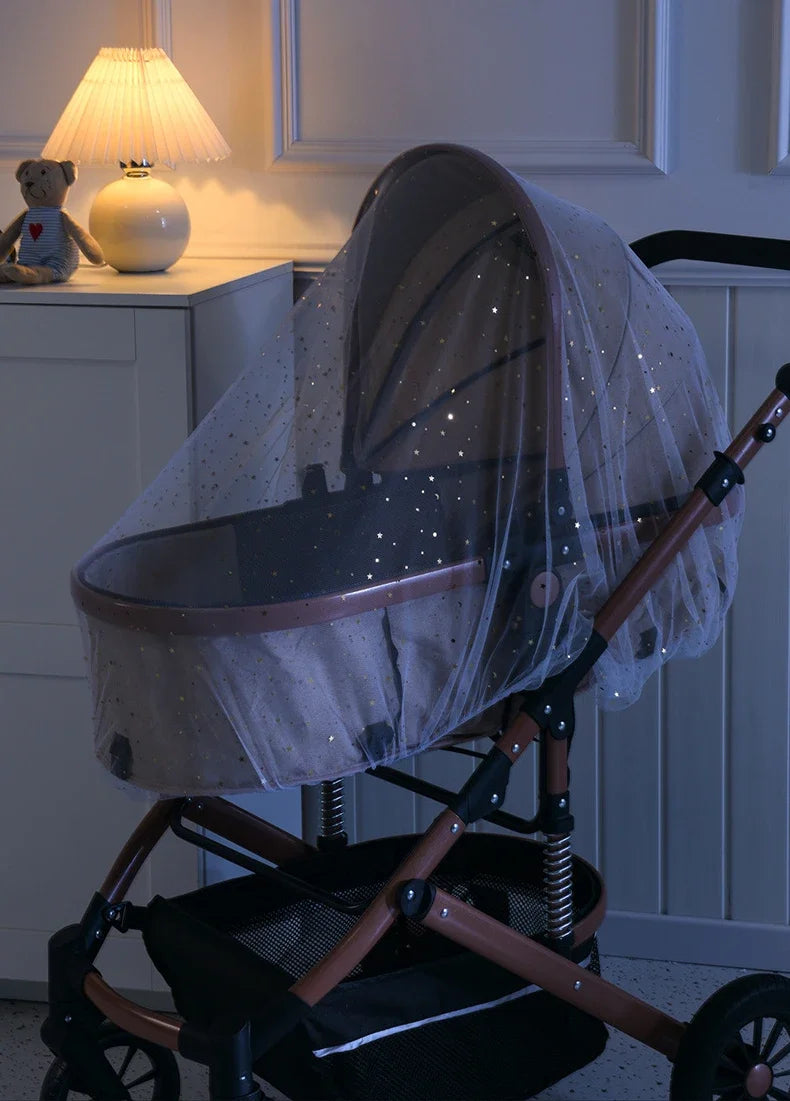 Baby Stroller Mosquito Net Pushchair Cart Insect Shield Net Mesh Safe Infants Protection Mesh Cover Baby Stroller Accessories