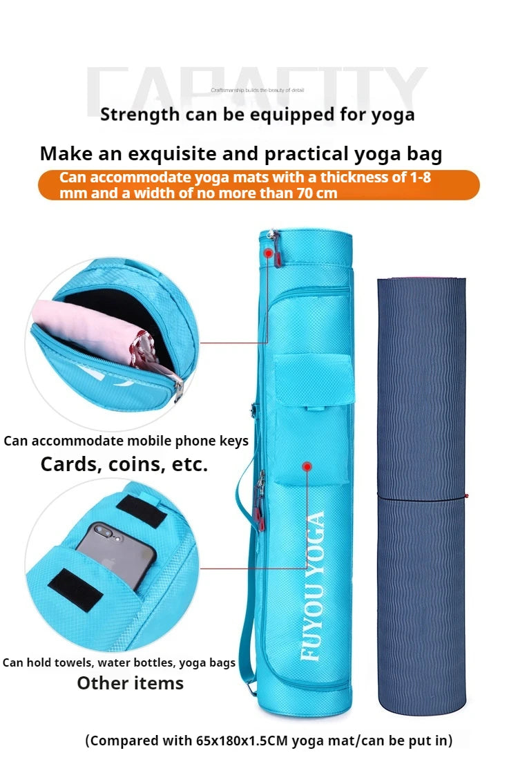 Multifunction Pocket Sports Bag Large Capacity Yoga Mat Carrier Case Carrier Knapsack Yoga Mat Bag Fitness Bag Yoga Mat Holder