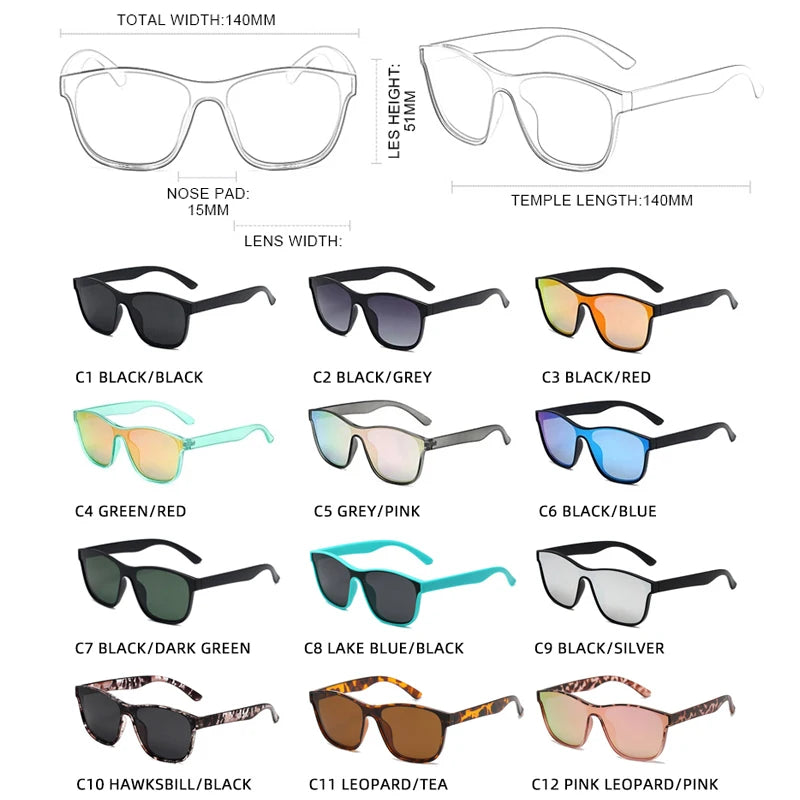New Fashion Polarized Sunglasses Men Women Luxury Square Black Sun Glasses Male Female Stylish Hiking Driving Shades UV400