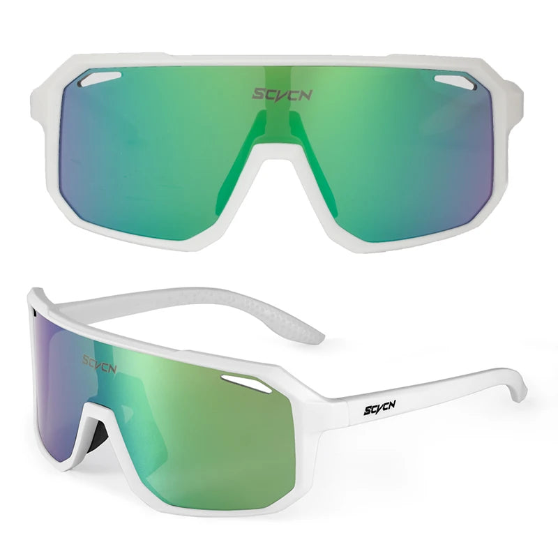 SCVCN Mountain Driving Glasses Cycling Sunglasses UV400 Women Sports Running Eyewear Men Road Bicycle Glasses Bike Goggles