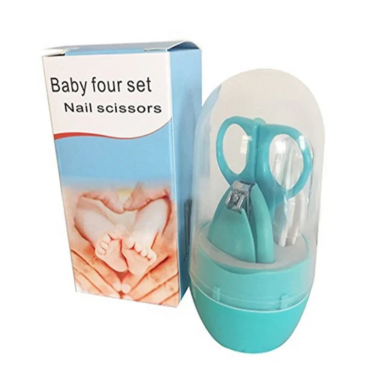 Safe Portable  Nail Clipper Trimmer Tweezer with Box Children Manicure Kit Newborn Baby Nail Scissor Baby Nail Care Tool Kid