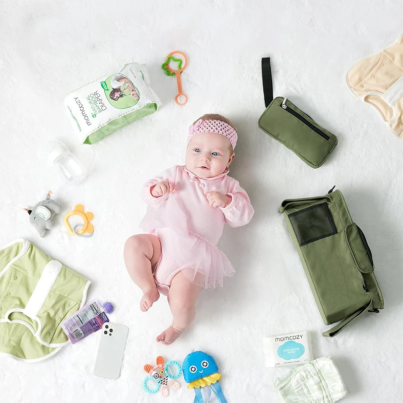 Baby Stroller Storage Large Capacity Travel Hanging Bag Mummy Bag Phone Bottle Holder Pram Diaper Bags Baby Stroller Accessories
