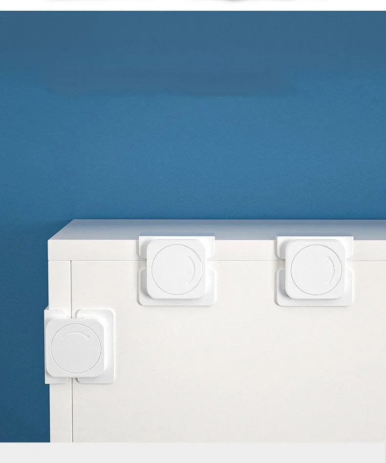 Child Safety Home Refrigerator Lock Baby Anti Open Fridge Freezer Door Locks Multifunctional Cabinet Buckle Toddler Kids Protect