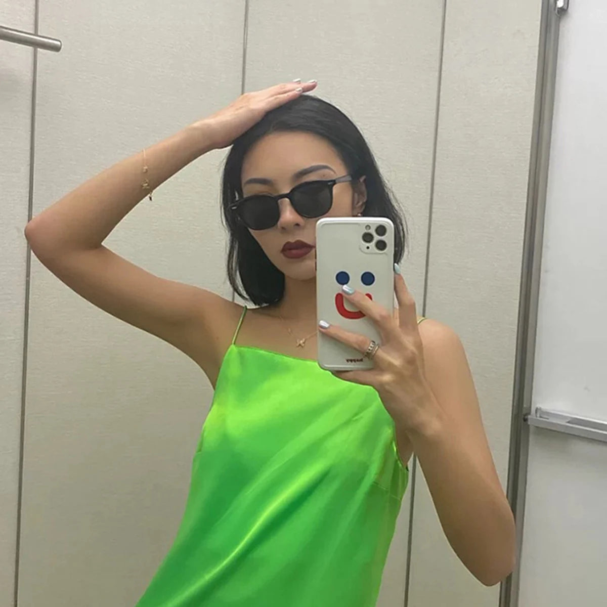 Retro Round Sunglasses Fashion Rice Nail Box Sunglasses For Men And Women Trend Joker Sunglasses